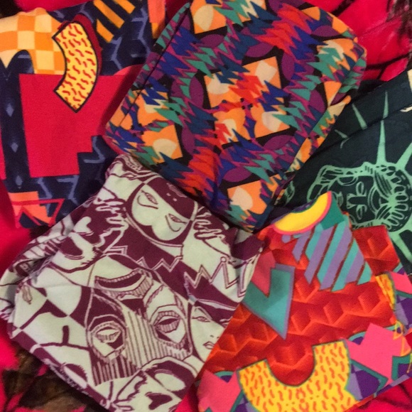 5 Kids S/M Lularoe leggings.  Brand new w/o tags - Picture 2 of 4